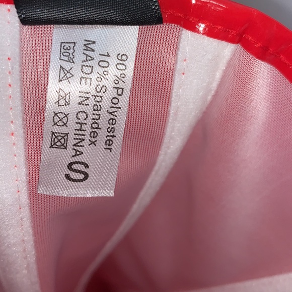 NEW ALIVILA Y Red Faux Leather Fashion Corset Dress - Picture 9 of 12